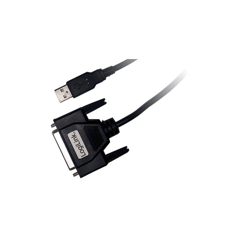 usb cable logilink d-sub 25-pin parallel st/bu 1,8m [ua0054a]