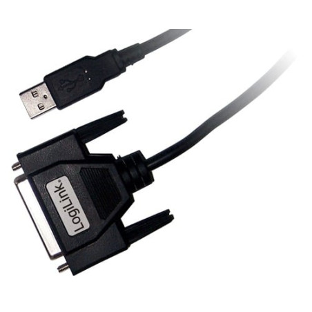 usb cable logilink d-sub 25-pin parallel st/bu 1,8m [ua0054a]