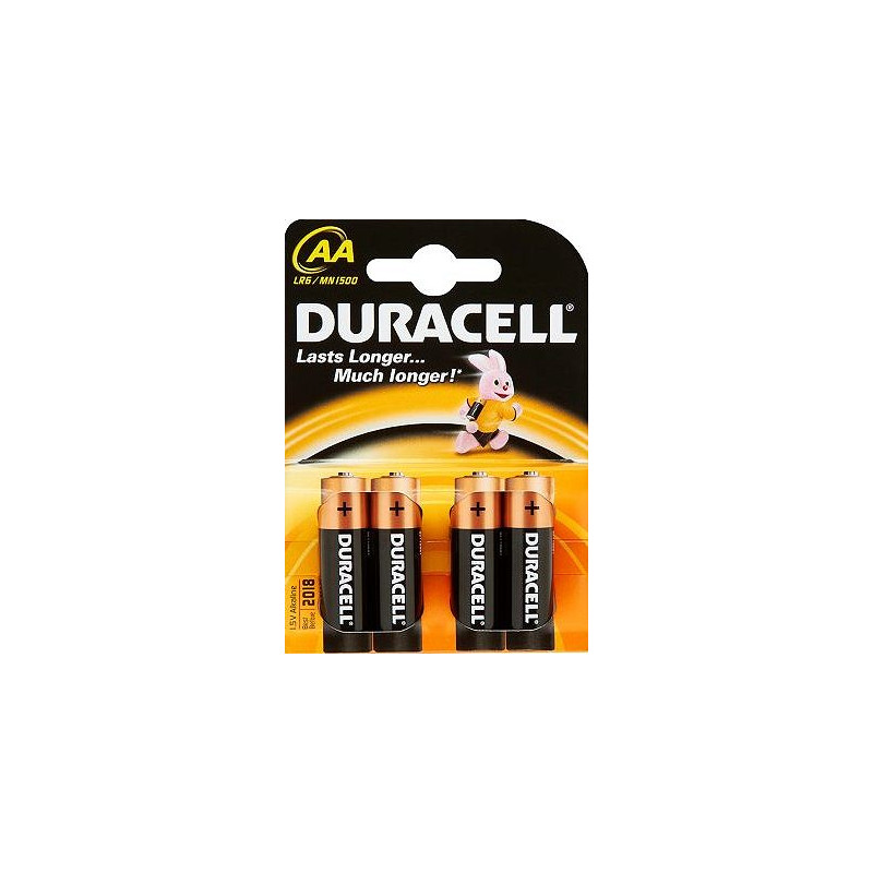 pila duracell 4 pz. mn1500 aa stilo [duracell]