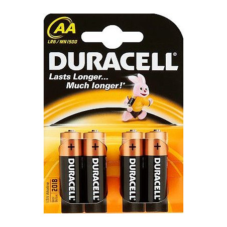 pila duracell 4 pz. mn1500 aa stilo [duracell]