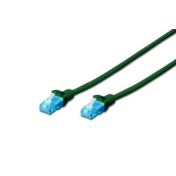 patchkabel digitus rj45 u/utp cat5e 3.00m gr?n hebelschutz [dk-1512-030/g]
