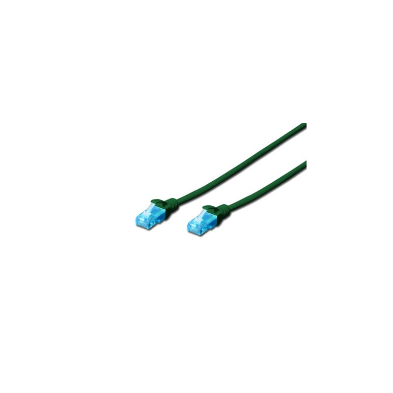 patchkabel digitus rj45 u/utp cat5e 3.00m gr?n hebelschutz [dk-1512-030/g]