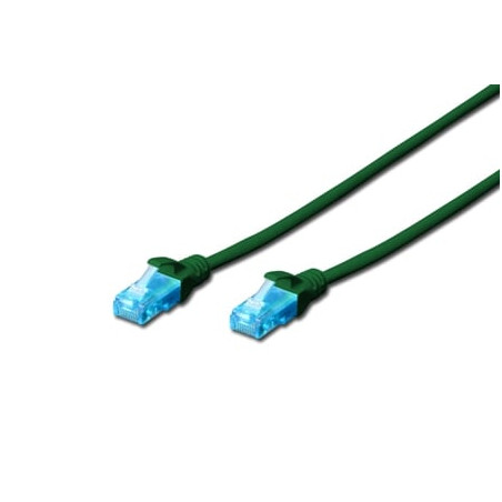 patchkabel digitus rj45 u/utp cat5e 3.00m gr?n hebelschutz [dk-1512-030/g]