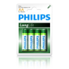 pila philips 4 pz. aa stilo longlife r6l4b/10