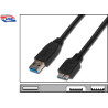 cavo usb3 a/micro-b m/m 0.25m nero [ak-300117-003-s]