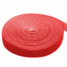 rotolo di velcro fermacavi lunghezza 4m larghezza 16mm rosso
