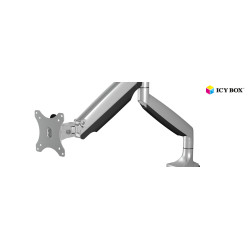 supporto monitor icybox 10-32" 9kg argento/nero [ib-ms503-t]