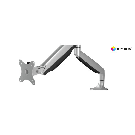supporto monitor icybox 10-32" 9kg argento/nero [ib-ms503-t]