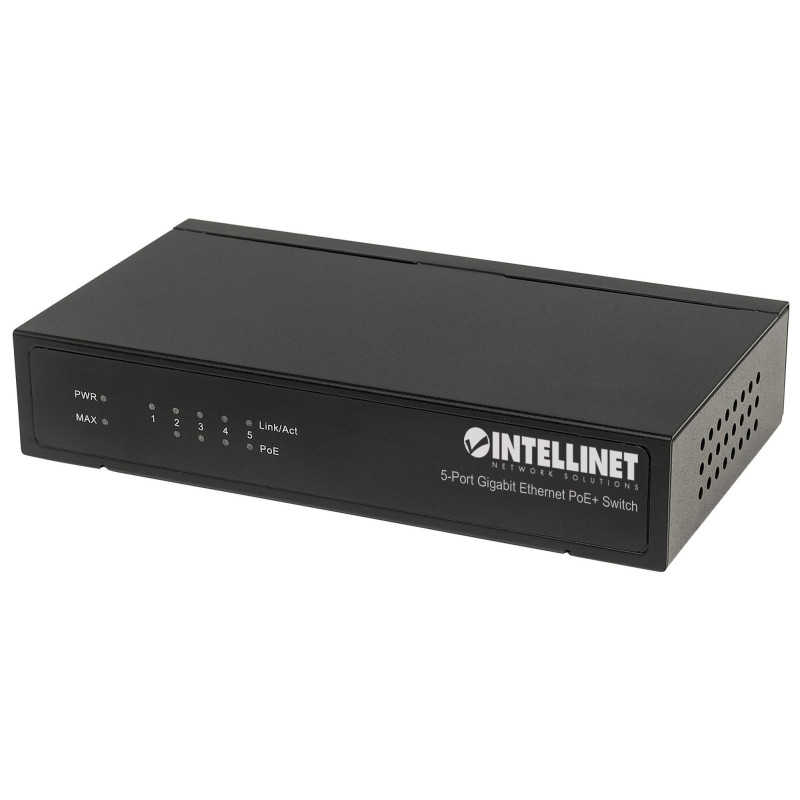 switch intellinet poe+ 5 porte gigabit ethernet