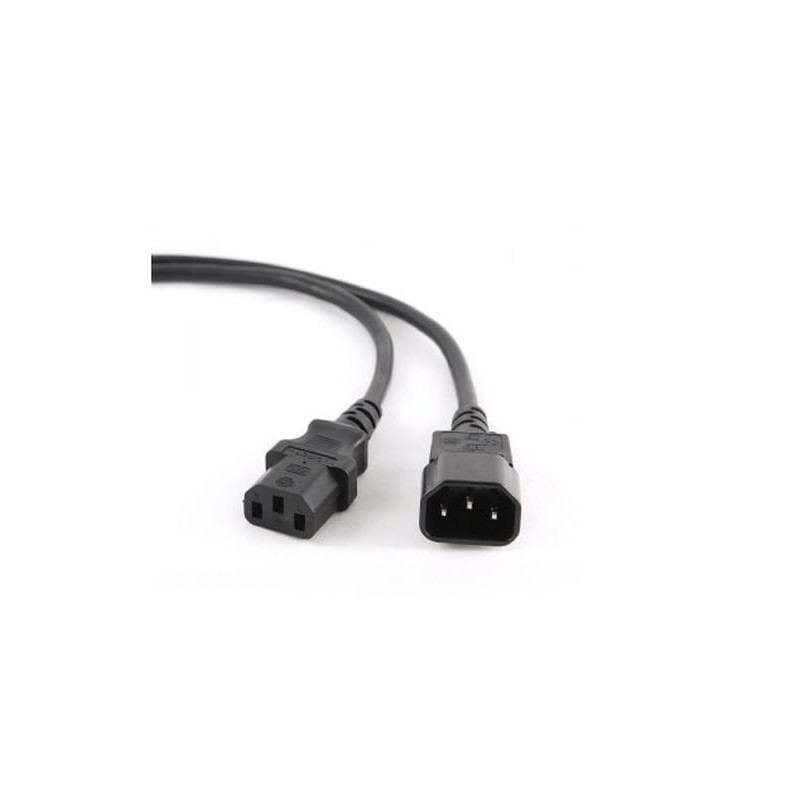 cavo di alimentazione gembird c14 a c14 m/f 3m nero [pc-189-vde-3m]