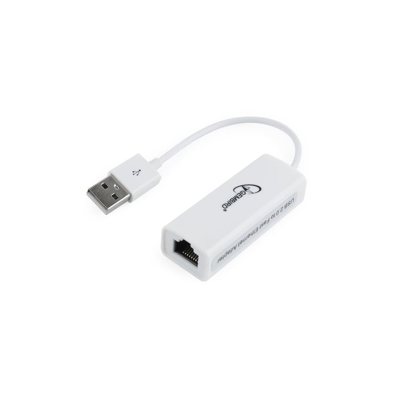 adattatore gembird nic-u2-02 usb-a a ethernet 100mbit/s