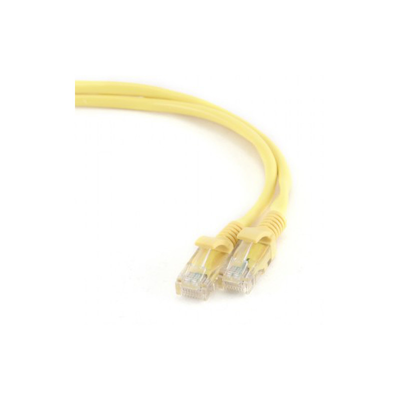 cavo di rete gembird pp12-1m/y cat5e u/utp (utp) 1m giallo