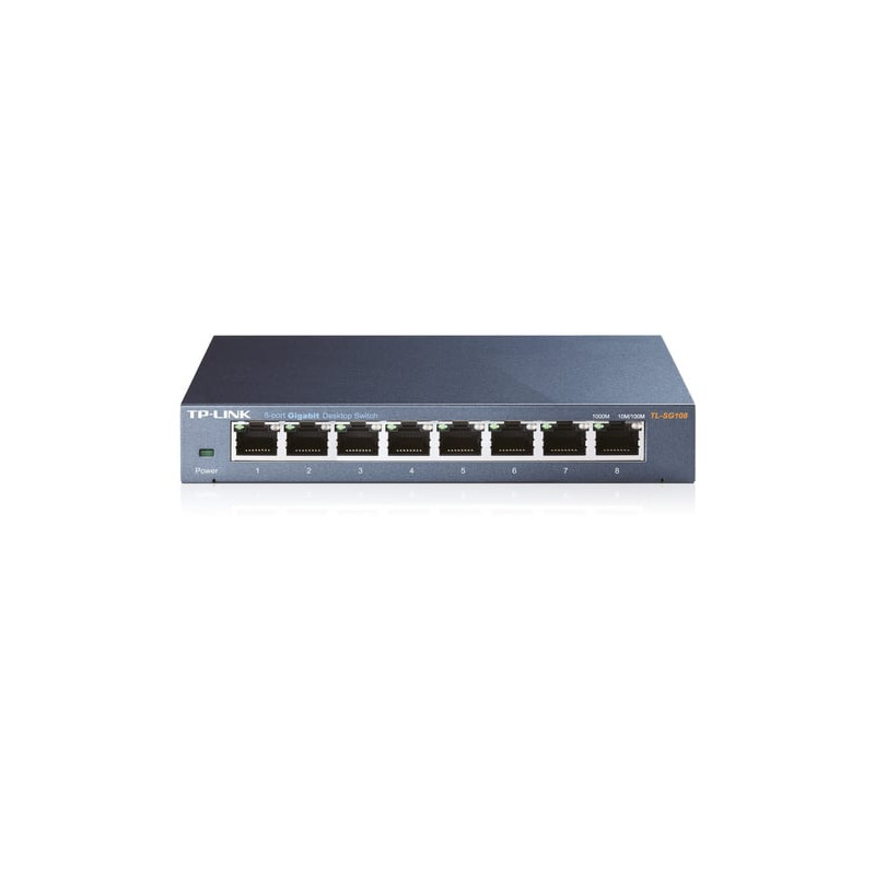 Switch tp-link gigabit 8port rj45 10/100/1000 mbit/s nero[tl-sg108]