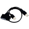 cavo gembird a-usata-01 usb a sata 13-pin m/m 0.5m nero