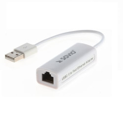 adattatore savio cl-24 usb a rj-45 m/f bianco