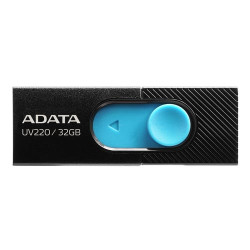 pen drive 32gb adata uv220 usb2.0 nero/blu [auv220-32g-rbkbl]