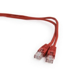 cavo di rete gembird pp12-2m/r 2m cat5e u/utp (utp) rosso