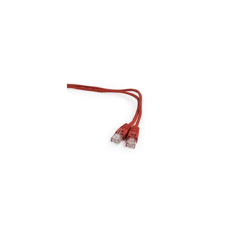 cavo di rete gembird pp12-2m/r 2m cat5e u/utp (utp) rosso