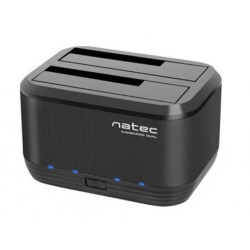 docking station hard disk 2.5/3.5 natec dual sata nero [nsd-0955]