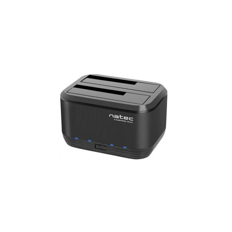 docking station hard disk 2.5/3.5 natec dual sata nero [nsd-0955]