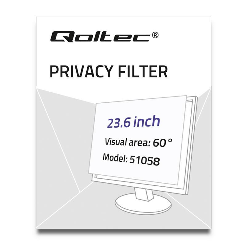 filtro privacy qoltec 51057 23" 16:9 [51057]