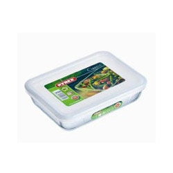 Contenitore pyrex multiuso con coperchio cm.27x23 [pyrex]