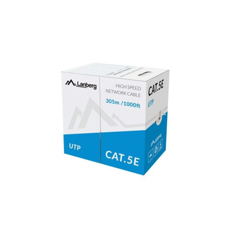 cavo di rete in matassa utp lanberg cat.5e 305m [lcu5-11cc-0305-s]