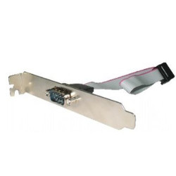 cavo gembird (db9 m - db9 f) 0.25m argento [ccdb9receptacle]