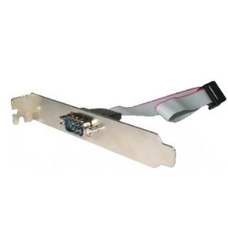 cavo gembird (db9 m - db9 f) 0.25m argento [ccdb9receptacle]