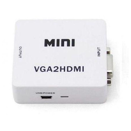 adattatore savio d-sub vga hdmi bianco [cl-110]