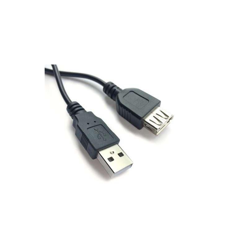 cavo gembird usb a 2.0 m/usb a 2.0 f 0,75 m nero [cc-usb2-amaf-75cm/300-bk]