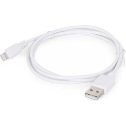 cavo gembird usb 2.0 m/apple 8-pin m 2m bianco [cc-usb2-amlm-2m-w]