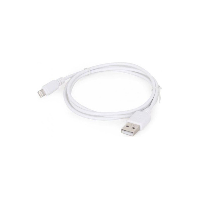 cavo gembird usb 2.0 m/apple 8-pin m 2m bianco [cc-usb2-amlm-2m-w]