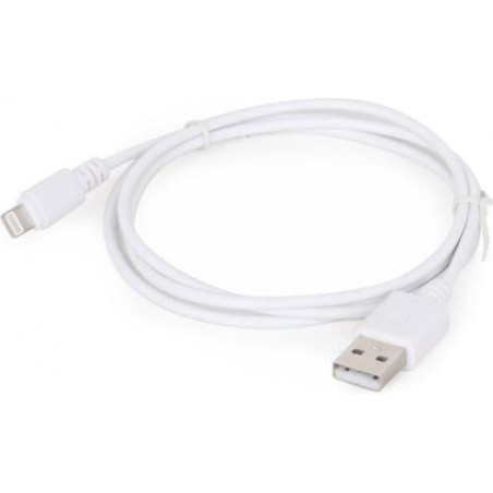 cavo gembird usb 2.0 m/apple 8-pin m 2m bianco [cc-usb2-amlm-2m-w]