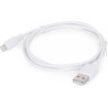 cavo gembird usb 2.0 m/apple 8-pin m 2m bianco [cc-usb2-amlm-2m-w]