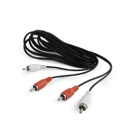 cavo gembird cca-2r2r-6 2x rca m/rca x2 m 1,8m nero [cca-2r2r-6]