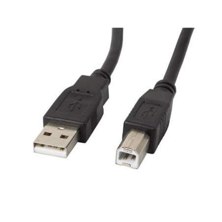 cavo lanberg usb a 2.0 m/usb b 2.0 m 5m nero [ca-usba-11cc-0050-bk]