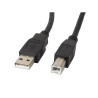 cavo lanberg usb a 2.0 m/usb b 2.0 m 5m nero [ca-usba-11cc-0050-bk]
