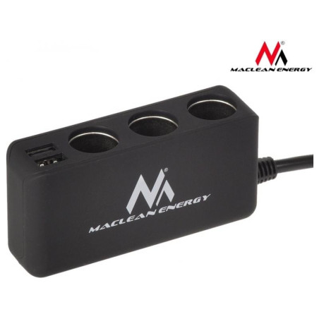 alimentatore da auto maclean mce117 usb multi 3 nero [mce117]