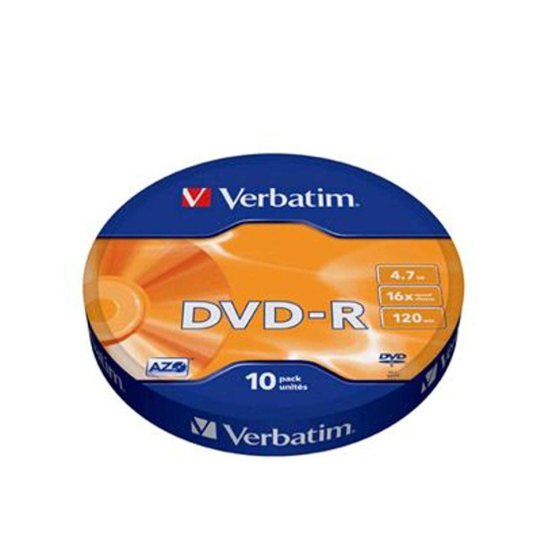 confezione dvd-r verbatim 43729 (4.7 gb x16 10 spindle) [43729]