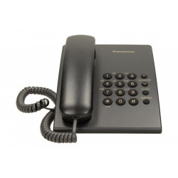 telefono fisso panasonic nero [kx-ts500pdb]