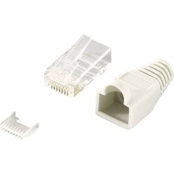 connettore rj45 logilink 100pz grigio [mp0023]