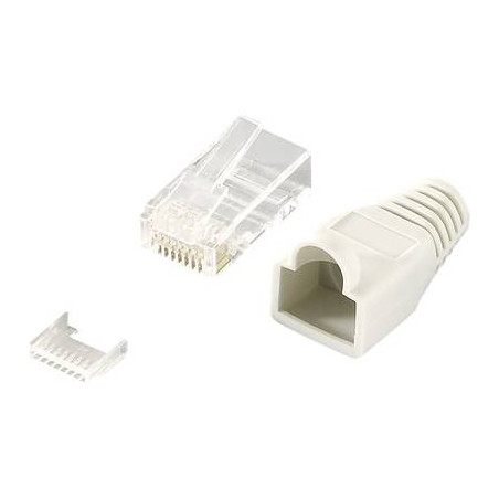 connettore rj45 logilink 100pz grigio [mp0023]