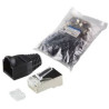 connettore rj45 cat 6, schermato spina dritta poli: 8p8c mp0022 nero