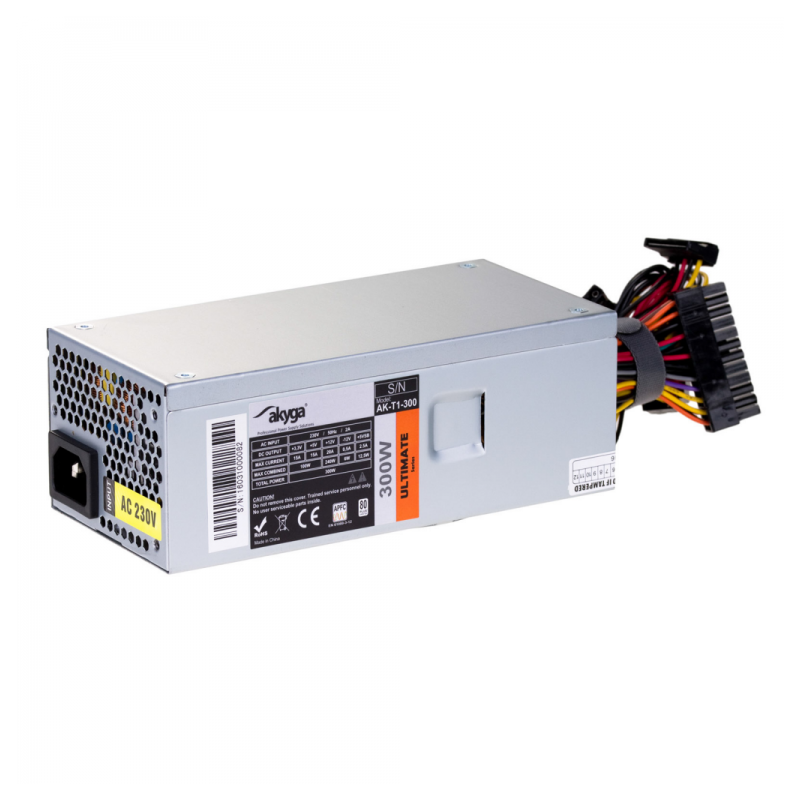 alimentatore 300w akyga ultimate grigio [ak-t1-300]