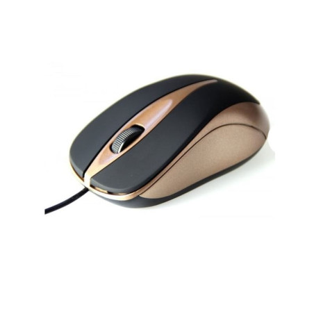 mouse ottico media-tech plano usb nero/oro [mt1091mo]