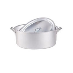 Casseruola alluminio agnelli ovale con coperchio cm.28