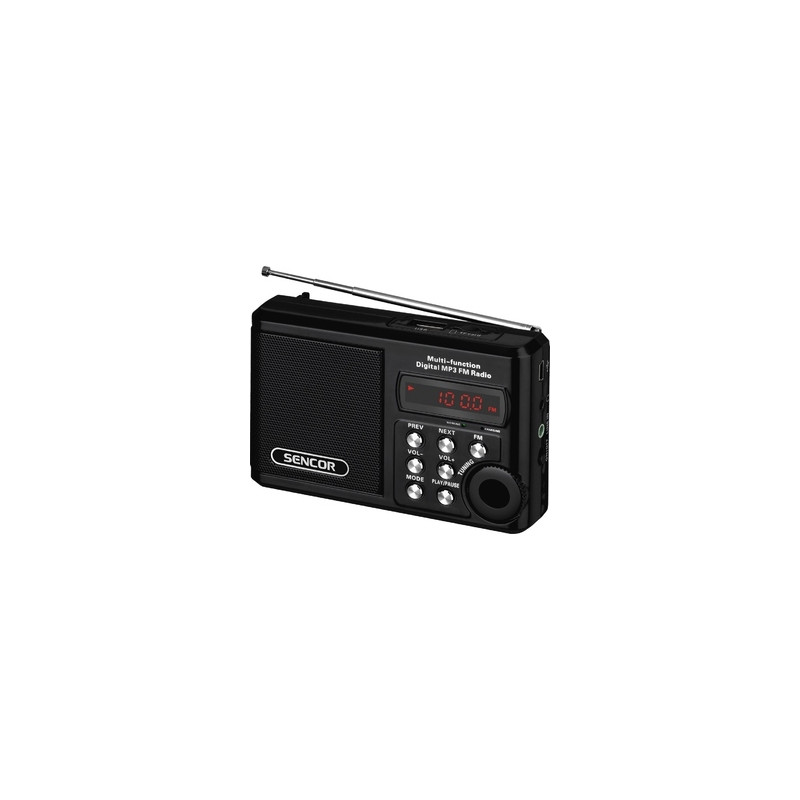 radio portatile sencor srd 215 b usb/mp3/sd nero [ubsecrsrd215bla]
