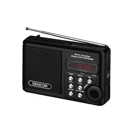 radio portatile sencor srd 215 b usb/mp3/sd nero [ubsecrsrd215bla]