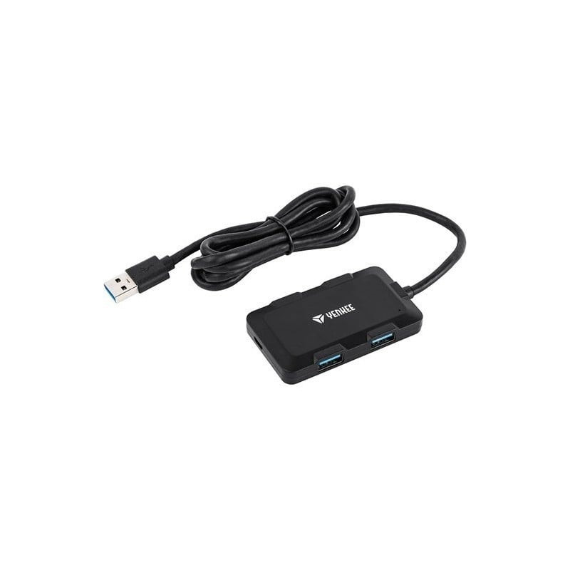 hub usb yenkee 4-port usb 3.0 charging hub [yhb 4341bk]